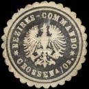 Siegelmarke Bezirks-Commando Crossen an der Oder W0285769