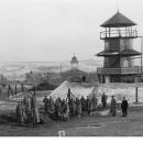 Bundesarchiv R 67 Bild-02-003, Kriegsgefangenenlager Crossen, Wachturm